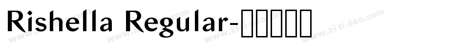 Rishella Regular字体转换